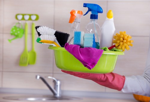 Sorted household items ready for collection during a Balham clearance