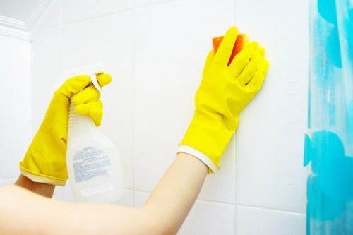 Protective equipment used during professional carpet cleaning